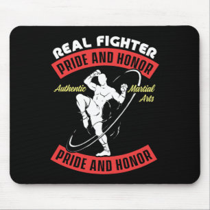 Echter Kämpfer Muay Thai Mixed Martial Arts kämpfe Mousepad
