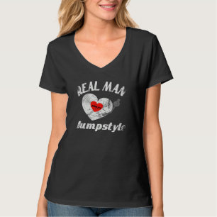 Echter Mann liebt Jumpstyle-Musik-Idee DJ-Vinyl-Sc T-Shirt
