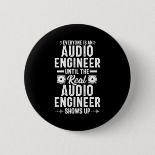 Echter O-Ingenieur Tontechnik Lustiger Spruch  Button