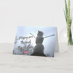 Echter Schneemann Vermisst Sie zu Weihnachten