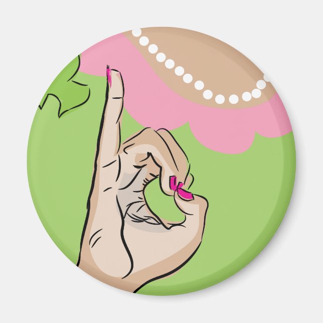 Echter Spaß bei der Hübschen Girl-Studentinnenverb Magnet (Vorne)