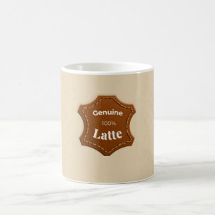 Echtes 100% Latte neutrales Muster Mug Kaffeetasse