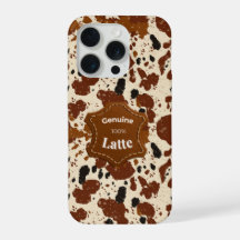 Echtes 100% Latte-Rindfledermuster | Neutral