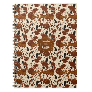 Echtes 100% Latte-Rindfledermuster   Neutral  Notizblock