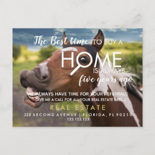 Echtes Anwesen Der beste Zeitpunkt zum Kauf einer  Ankündigungspostkarte