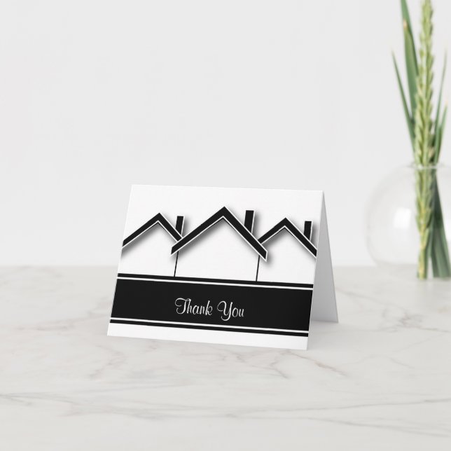 Echtes Anwesen Vielen Dank Dankeskarte (Vorderseite)