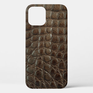 Echtes braunes Alligatorleder, Nahaufnahme um zu z Case-Mate iPhone Hülle