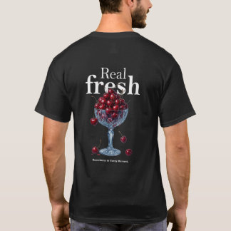 Echtes Frisches Kirsch-T-Shirt | Süße Kirschen Obs T-Shirt