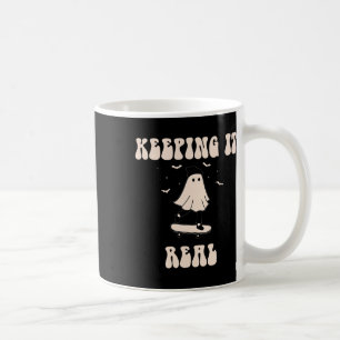 Echtes Geister-Skateboard für Halloween Ska Kaffeetasse