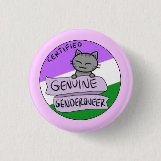 Echtes Genderqueer Button