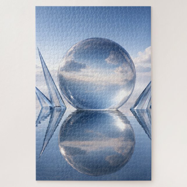 Echtes Glas, Angst und Scheißdreck Puzzle (Vertikal)