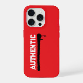 Echtes Graffiti-Straßenmotiv - Fettschrift rotes B iPhone 15 Pro Hülle