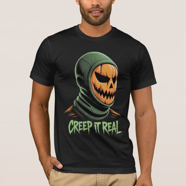 Echtes Halloween-Grauen T-Shirt (Vorderseite)