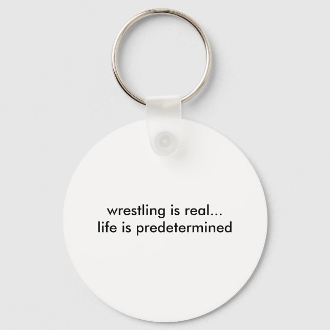 Echtes Leben? Echter Wrestling? Schlüsselanhänger (Vorderseite)