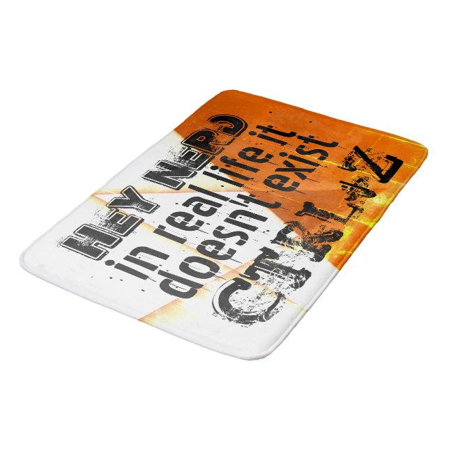 Echtes Leben gibt es kein Undo, Nerd-Version - ora Badematte (Schrägansicht)