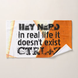 Echtes Leben gibt es kein Undo, Nerd-Version - ora Badhandtuch Set