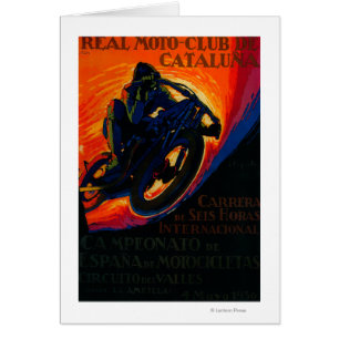 Echtes Moto Club Vintage Poster Europa