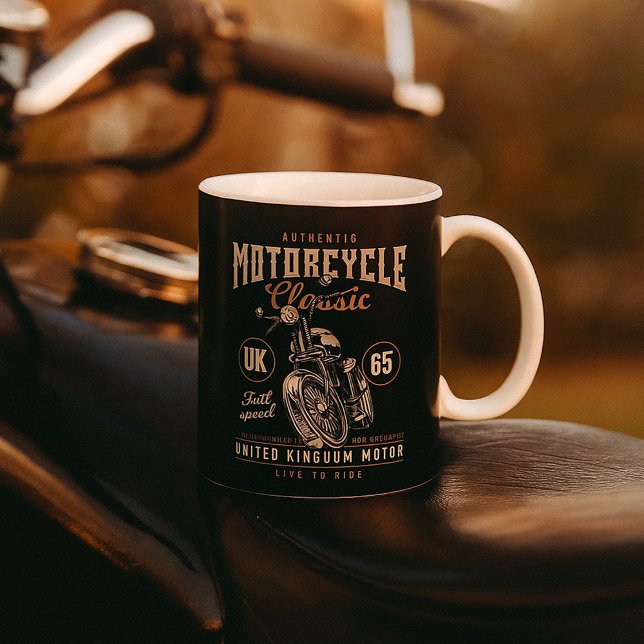 Echtes Motorrad-Klassiker Kaffeetasse (Von Creator hochgeladen)