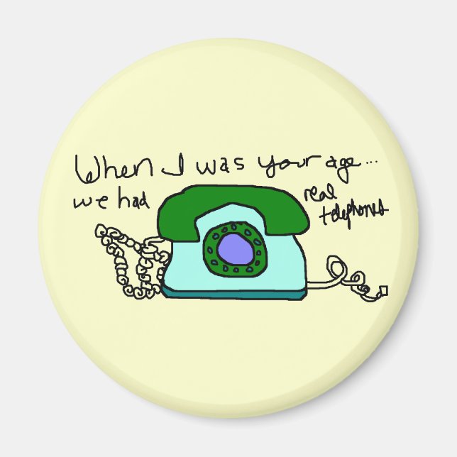 Echtes TelephonAge-Magnet Magnet (Vorne)