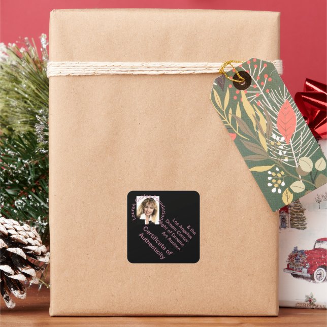 Echtheitszeugnis Quadratischer Aufkleber (Feiertag)