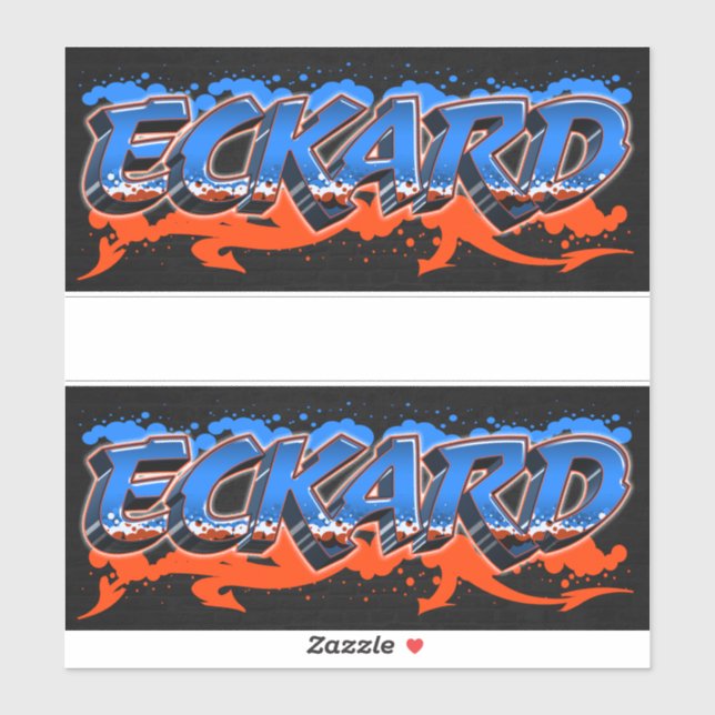 Eckard Vorname Name Graffiti Aufkleber Sticker (Blatt)