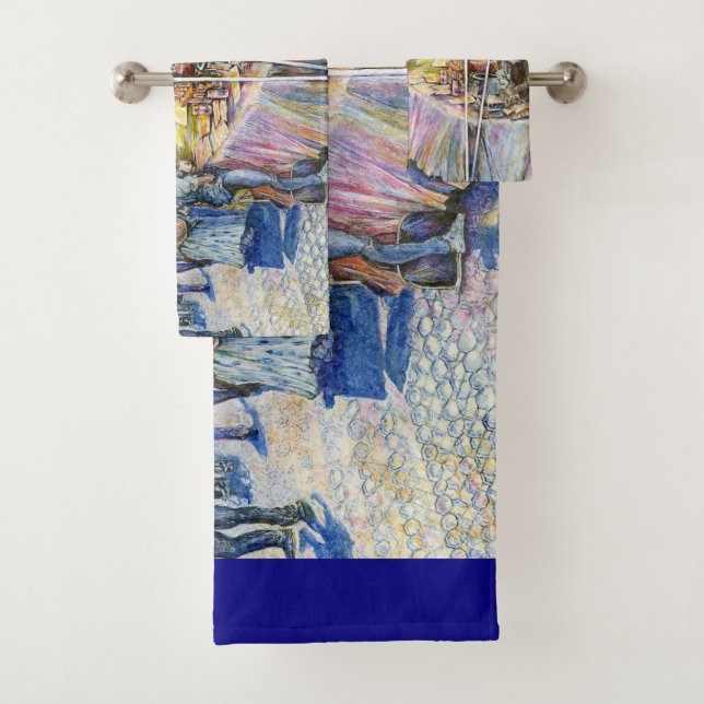 Ecke der FliegenSchweinezucht und Wein ein bissche Badhandtuch Set (Insitu)