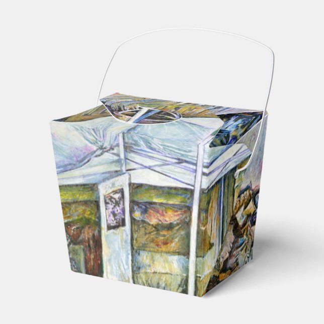 Ecke der Fliegenschweinfarm und Wein ein wenig. Geschenkschachtel (Vorderseite)