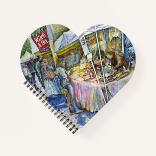 Ecke der Fliegenschweinfarm und Wein ein wenig. Notizbuch