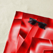 Ecke der geneigten Quadrate, rot bis weiß