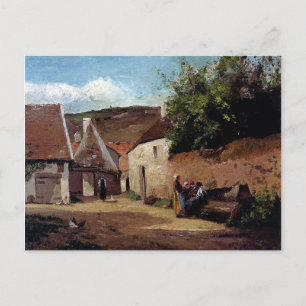 Ecke des Dorfes von Camille Pissarro Postkarte