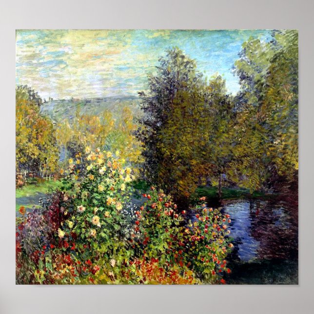 Ecke des Gartens von Monet Print Poster (Vorne)