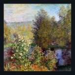Ecke des Gartens von Montgeron - Claude Monet Poster<br><div class="desc">Zeigen Sie den Leuten Ihren Stil und Ihre Raffinesse mit dieser Reproduktion eines Kunstwerks mit dem Titel "Ecke des Gartens bei Montgeron" von Claude Monet. Landschaft eines Gartens mit Bach und Bäumen. Gemalt um 1876.</div>