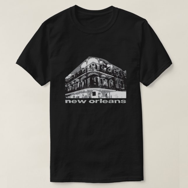 Ecke französischen Viertels New Orleans T-Shirt (Design vorne)