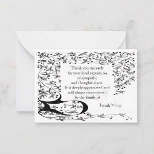 Ecke Linie Kunstrahmen nach Beerdigung Karte