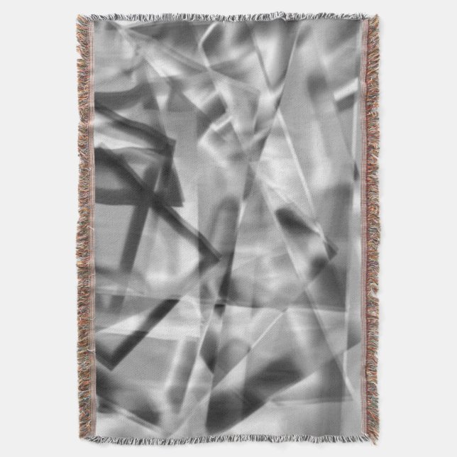 Ecke mit quadratischen Acrylteilen, grau bis weiß Decke (Vorderseite Vertikal)