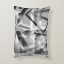 Ecke mit quadratischen Acrylteilen, grau bis weiß