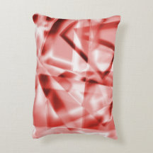 Ecke mit quadratischen Acrylteilen, rot bis lachsf