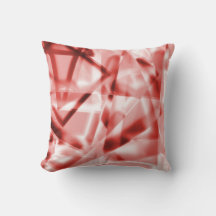 Ecke mit quadratischen Acrylteilen, rot bis lachsf