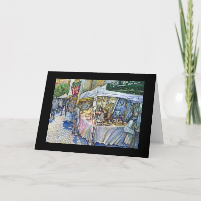 Ecke von fliegenden Schweinen und Wein ein bissche Karte (Vorderseite)