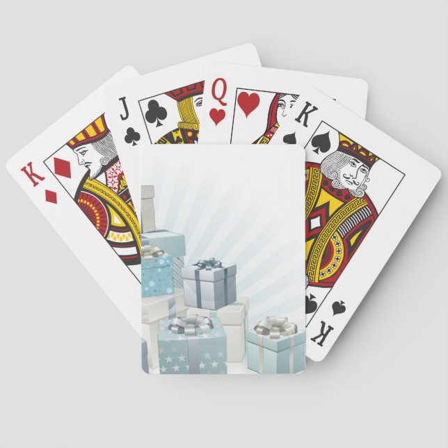 Eckelement für Weihnachtsgeschenke Spielkarten (Rückseite)