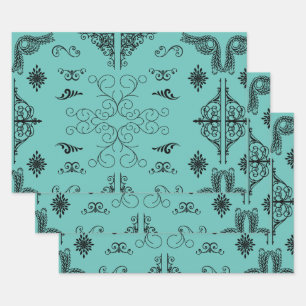 Ecken-blüh Geschenkpapier Set