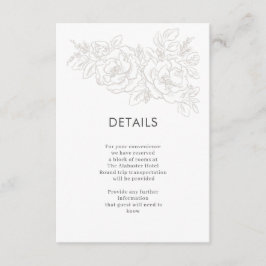 Ecken der Blume Begleitkarte