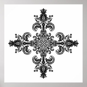 Ecken der Lilien-Meditation 4 Poster