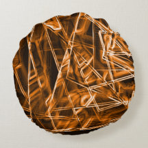 Ecken und Orangenpunkte auf Neon