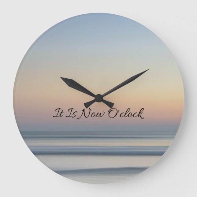 Eckhart-Tolle-Uhr Große Wanduhr (Vorderseite)