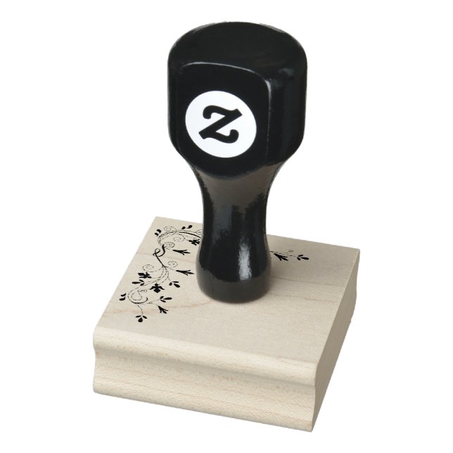 Eckige Umrandung Fantasie Tribal Schrift Stempel (Stempel)