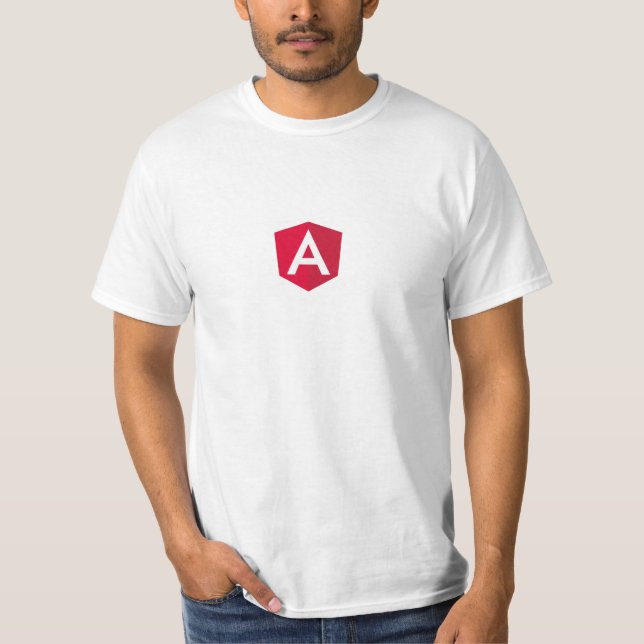 Eckiges AngularJS T-Shirt (Vorderseite)