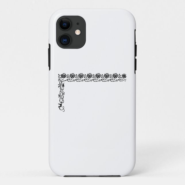 Eckleiste geblüht Case-Mate iPhone hülle (Rückseite)