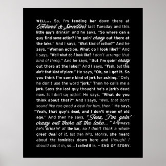 "Ecklund & Swedlin's" Poster (schwarz)