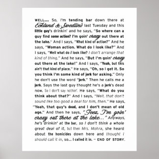 "Ecklund & Swedlin's" Poster (weiß)